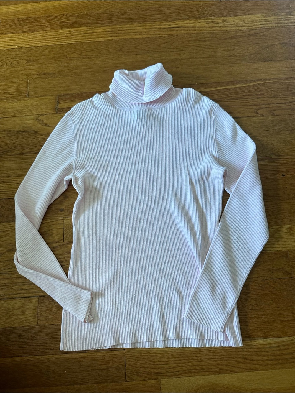 GAP Light Pink Ribbed Turtleneck Sweater